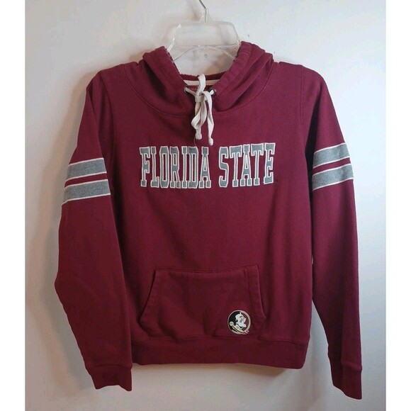 Florida State Hoodie Womens M Maroon Colosseum Pullover Sweatshirt FSU Noles - Picture 1 of 9